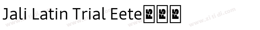 Jali Latin Trial Ext字体转换